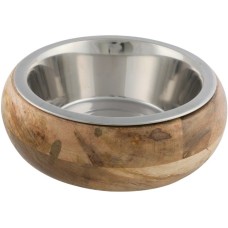 Trixie πιάτο μεταλ. με ξύλινη βάση 1.4 L 25cm Trixie πιάτο μεταλ. με ξύλινη βάση 1.4 L 25cm