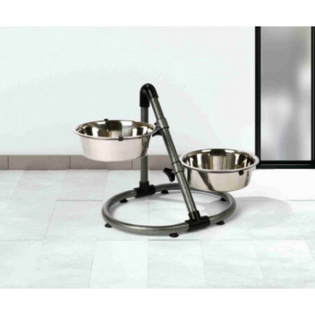 Trixie βάση 2 πιάτων ρυθμιζόμενου ύψους 2.8lt-24cm x2 Trixie βάση 2 πιάτων ρυθμιζόμενου ύψους 2.8lt-24cm x2