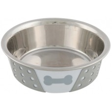 Trixie πιάτο μεταλλικό με σιλικόνη 1.4lt 21cm Trixie πιάτο μεταλλικό με σιλικόνη 1.4lt 21cm