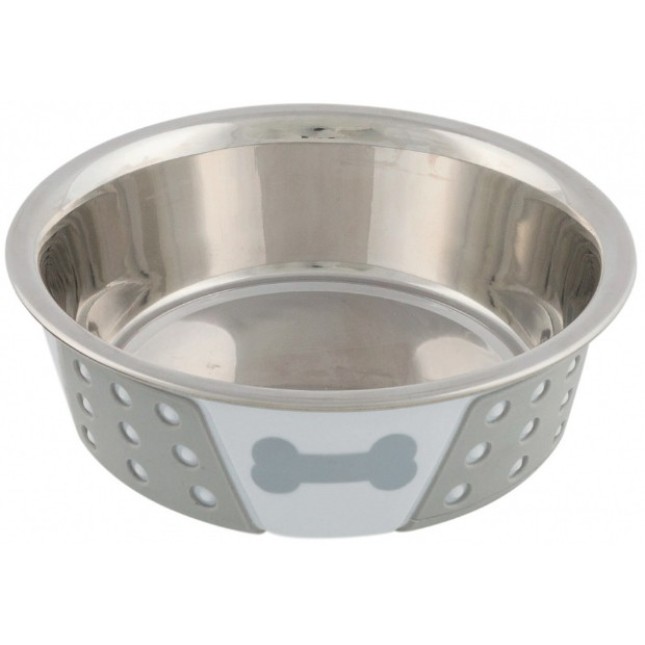 Trixie πιάτο μεταλλικό με σιλικόνη 1.4lt 21cm Trixie πιάτο μεταλλικό με σιλικόνη 1.4lt 21cm