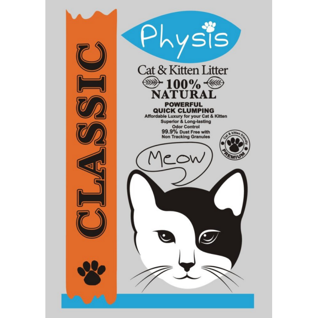 ʼμμος υγιεινής γάτας physis classic μπεντονίτης 5kg