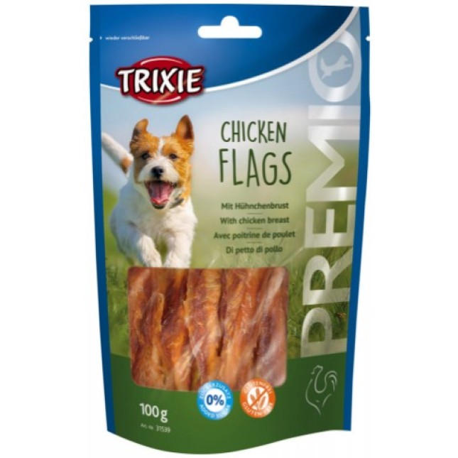 Trixie λιχουδιά premio flags κοτόπουλο 100gr Trixie λιχουδιά premio flags κοτόπουλο 100gr