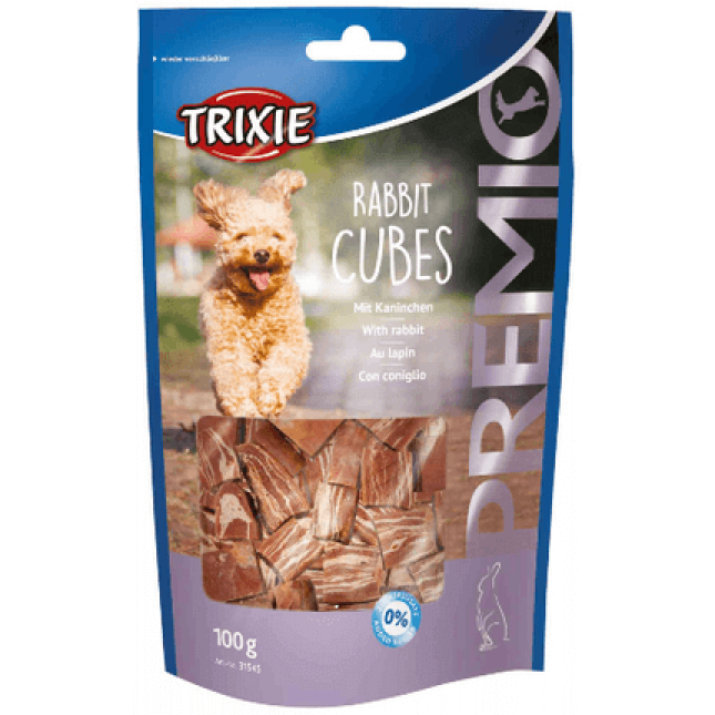 Trixie λιχουδιές premio cubes κουνέλι 100gr Trixie λιχουδιές premio cubes κουνέλι 100gr