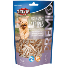 Trixie λιχουδιές premio stripes ψάρι/κουνέλι 100gr Trixie λιχουδιές premio stripes ψάρι/κουνέλι 100gr
