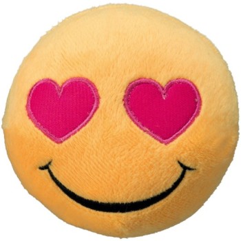 Trixie μπαλάκι λούτρινο smiley heart eyes 9cm Trixie μπαλάκι λούτρινο smiley heart eyes 9cm