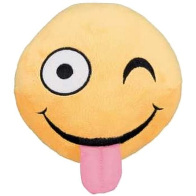 Trixie λούτρινη μπάλα smiley με ήχο 14cm Trixie λούτρινη μπάλα smiley με ήχο 14cm