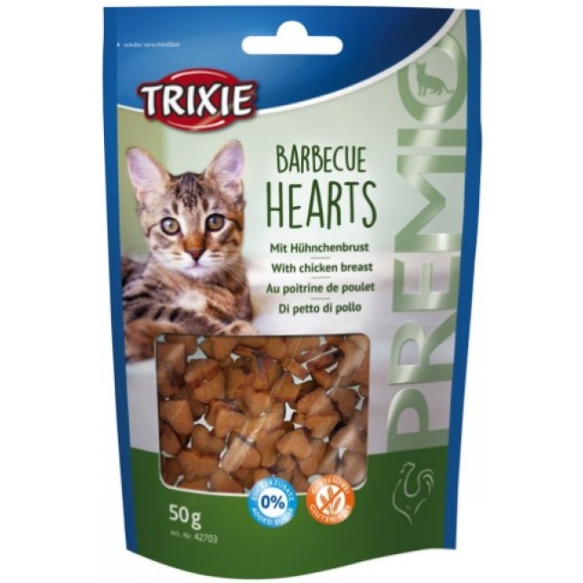 Trixie λιχουδιά premio barbecue hearts 50gr Trixie λιχουδιά premio barbecue hearts 50gr