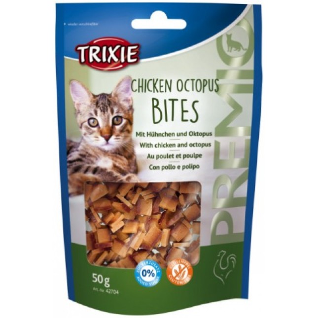 Trixie λιχουδιά premio octopus bites κοτοπ. 50gr Trixie λιχουδιά premio octopus bites κοτοπ. 50gr
