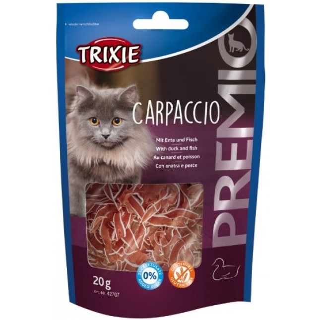 Trixie λιχουδιά γάτας carpaccio με πάπια/ψάρι 50gr