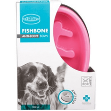 M-pets πιάτο πλαστιό fishbone-slow feed-ροζ M-pets πιάτο πλαστιό fishbone-slow feed-ροζ