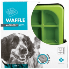 M-pets πιάτο πλαστικό waffle-slow feed bowl- λαχανί M-pets πιάτο πλαστικό waffle-slow feed bowl- λαχανί