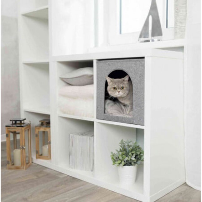 Trixie φωλιά για ράφι ella 33x33x37cm γκρι Trixie φωλιά για ράφι ella 33x33x37cm γκρι