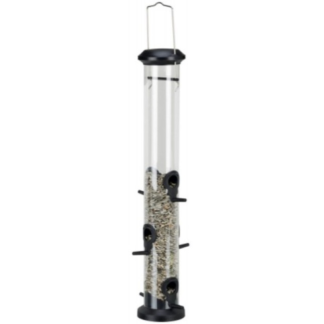 Trixie ταΐστρα πουλιών 1000ml /13x48x13cm μαύρη Trixie ταΐστρα πουλιών 1000ml /13x48x13cm μαύρη
