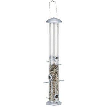Trixie ταΐστρα πουλιών 1300ml /13x53x13cm ασημί