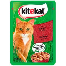 Kitekat πρακτικό και εύχρηστο φακελάκι με μοσχάρι και καρότα 100gr Kitekat πρακτικό και εύχρηστο φακελάκι με μοσχάρι και καρότα 100gr