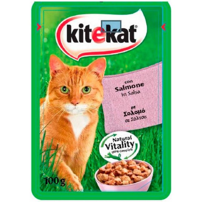 Kitekat poush σολομός, πέστροφα, καρότα 100gr