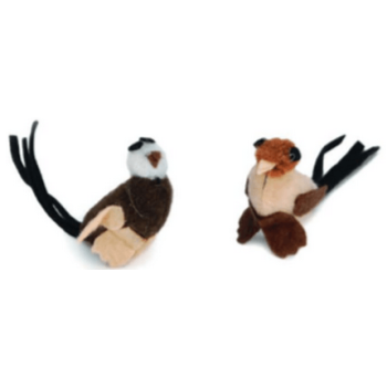 Beeztees βελούδινο παιχνίδι γλατας birdies καφέ μπεζ 5cm Beeztees βελούδινο παιχνίδι γλατας birdies καφέ μπεζ 5cm