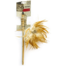 M-pets παιχνίδι γάτας Natura Feather Wand 35,5cm M-pets παιχνίδι γάτας Natura Feather Wand 35,5cm