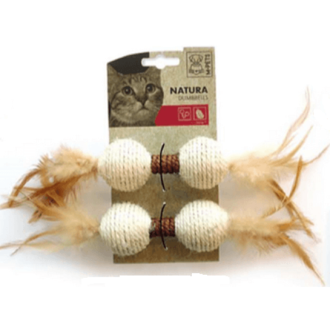 M-pets παιχνίδι γάτας Natura Dumbells 24x4,5x4,5cm M-pets παιχνίδι γάτας Natura Dumbells 24x4,5x4,5cm