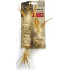 M-pets παιχνίδι γάτας Natura Seagrass Roll 20cm & Ball 12cm