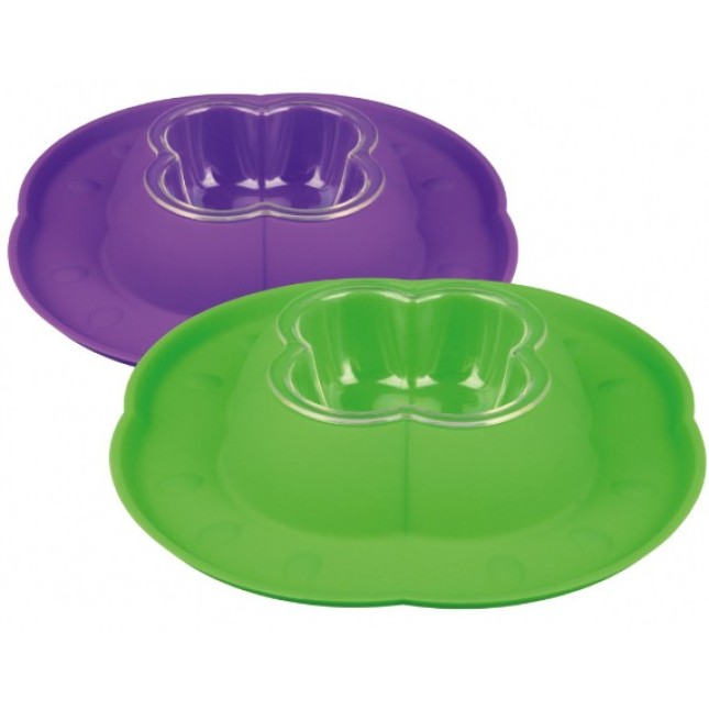 Trixie πιάτο πλαστικό με σιλικόνη 200ml/23x23cm Trixie πιάτο πλαστικό με σιλικόνη 200ml/23x23cm