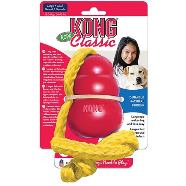 Kong παιχνίδι classic w rope large