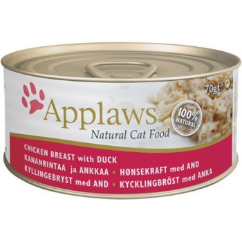 Applaws κονσέρβα cat κοτόπουλο & πάπια  156gr