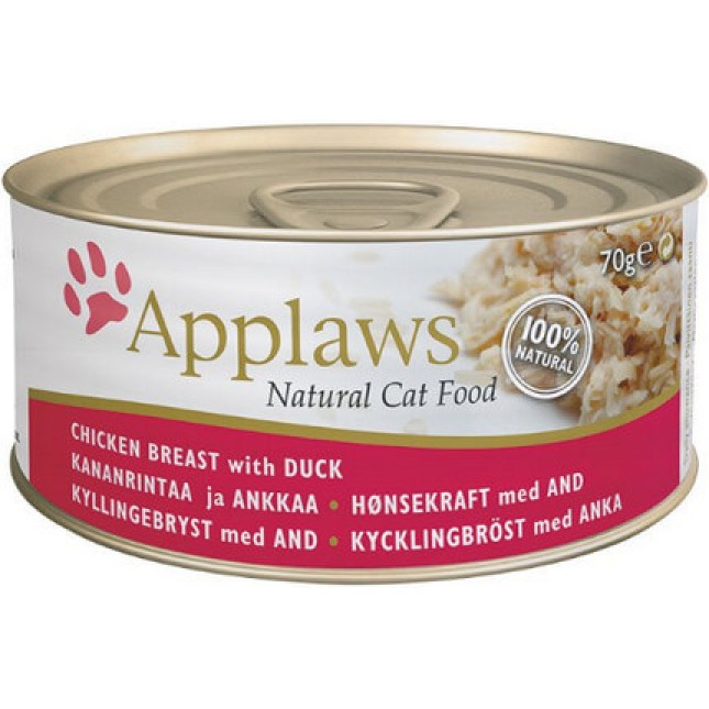 Applaws κονσέρβα cat κοτόπουλο & πάπια 156gr Applaws κονσέρβα cat κοτόπουλο & πάπια 156gr