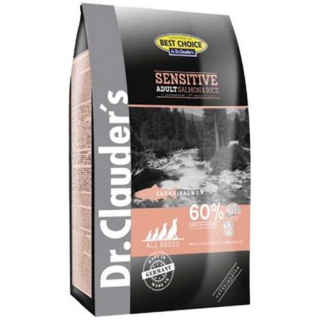 Dr.Clauder's best choice adult Σολομός & ρύζι 12,5kg