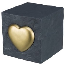 Trixie μνημείο πέτρα, κύβος με καρδία, γκρι 11?11?11cm