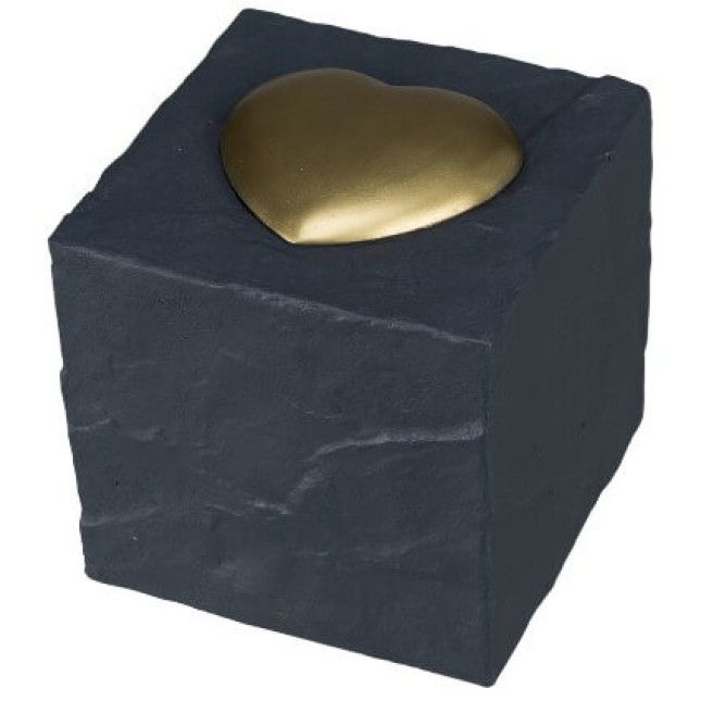 Trixie μνημείο πέτρα, κύβος με καρδία, γκρι 11?11?11cm Trixie μνημείο πέτρα, κύβος με καρδία, γκρι 11?11?11cm