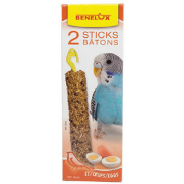 Benelux stick για παπαγαλάκια,με αυγό 2τεμ Benelux stick για παπαγαλάκια,με αυγό 2τεμ