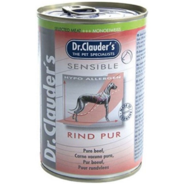 Dr.Clauder's – Sensible Beef pure (Μοσχάρι) 400g Dr.Clauder's – Sensible Beef pure (Μοσχάρι) 400g