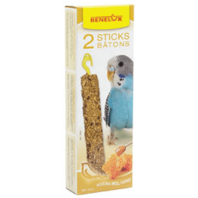 Benelux stick για παπαγαλάκια,με μέλι 2τεμ Benelux stick για παπαγαλάκια,με μέλι 2τεμ
