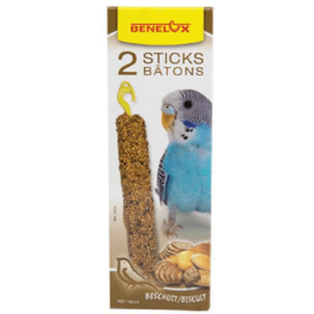 Benelux stick για παπαγαλάκια,με μπισκότο 2τεμ