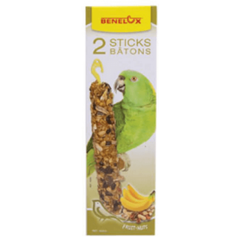 Benelux stick για μεγάλους παπαγάλους με καρπούς & μπανάνες XXL 2τεμ Benelux stick για μεγάλους παπαγάλους με καρπούς & μπανάνες XXL 2τεμ