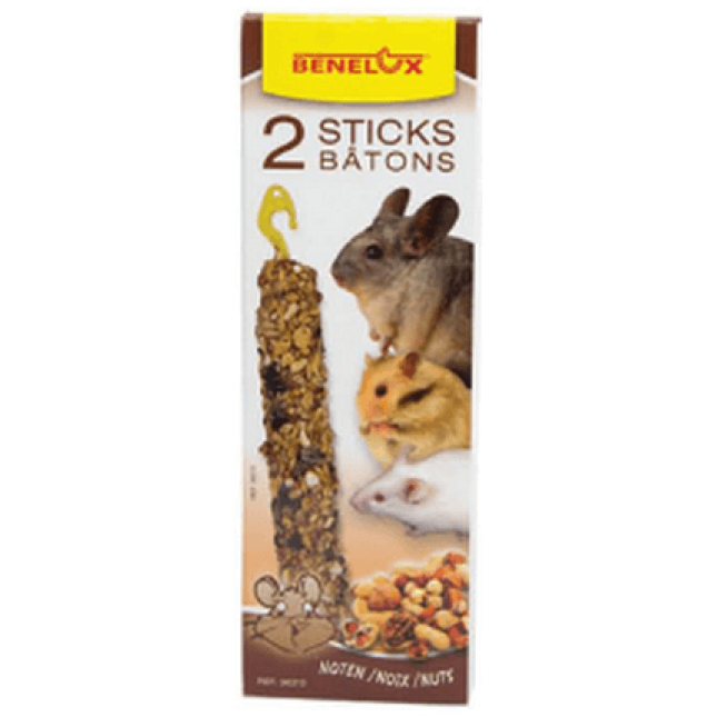 Benelux stick για τρωκτικά με ξηρούς καρπούς 2τεμ Benelux stick για τρωκτικά με ξηρούς καρπούς 2τεμ