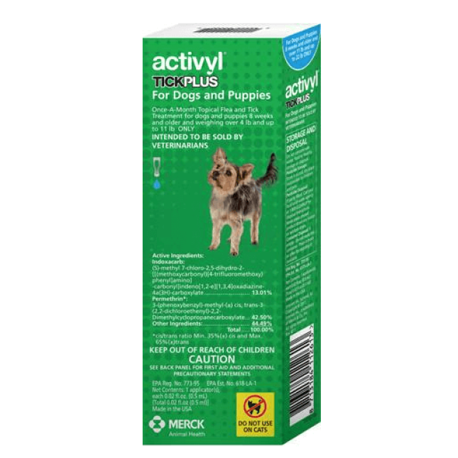 Msd activyl tick plus αντιπαρασιτικό (<5kg) / 4 πιπέτες Msd activyl tick plus αντιπαρασιτικό (<5kg) / 4 πιπέτες