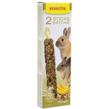 Benelux stick για τρωκτικά με ξηρούς καρπούς & μπανάνες XXL 2τεμ Benelux stick για τρωκτικά με ξηρούς καρπούς & μπανάνες XXL 2τεμ