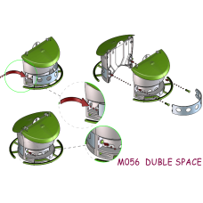 Sta Ταΐστρα ωδικών ομαδική 'Space Double' Sta Ταΐστρα ωδικών ομαδική 'Space Double'