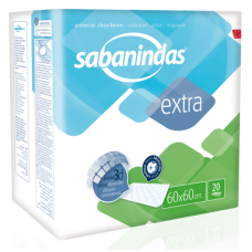 Sabanindas υπόστρωμα απορροφητικό 60x60cm 30τμχ Sabanindas υπόστρωμα απορροφητικό 60x60cm 30τμχ