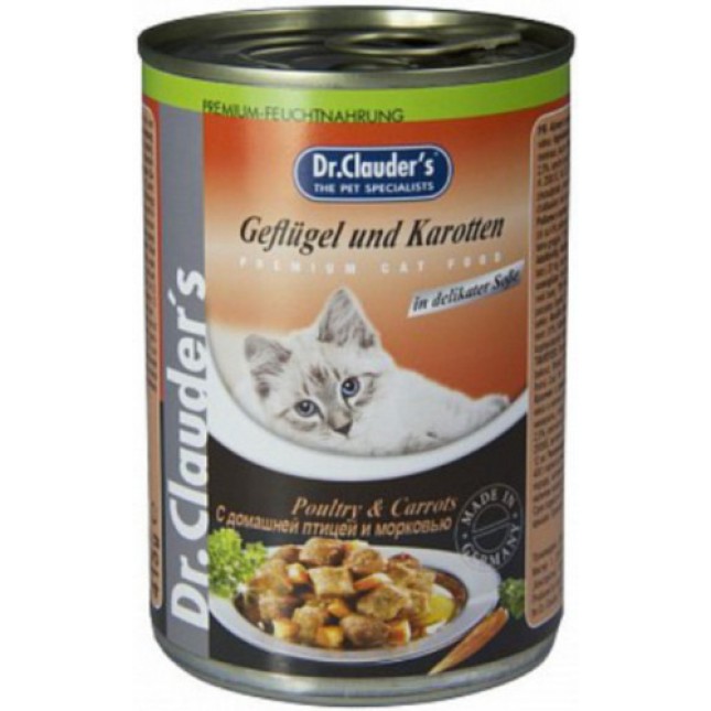 Dr.Clauder's Poultry & Carrot (Πουλερικά & Καρότο) 415g Dr.Clauder's Poultry & Carrot (Πουλερικά & Καρότο) 415g