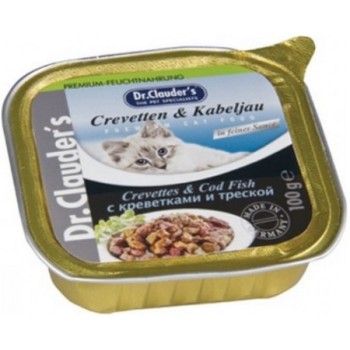 Dr.Clauder'sCod & Crevettes(Γαρίδες & Μπακαλιάρος) 100g Dr.Clauder'sCod & Crevettes(Γαρίδες & Μπακαλιάρος) 100g