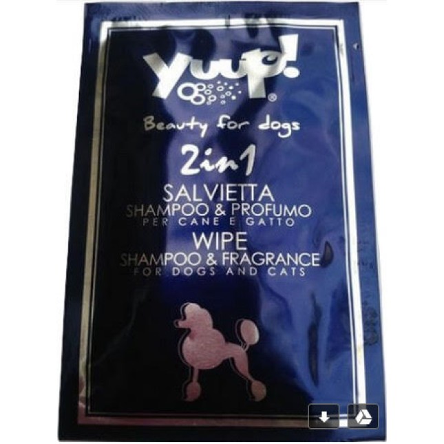 Yuup μαντηλάκι καθαρισμού με (ξηρό) σαμπουάν και άρωμα 1τμχ Yuup μαντηλάκι καθαρισμού με (ξηρό) σαμπουάν και άρωμα 1τμχ