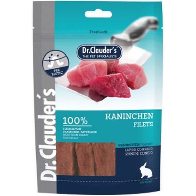 Dr.Clauder's Rabbit Filets (Φιλέτο Κουνελιού) 80g Dr.Clauder's Rabbit Filets (Φιλέτο Κουνελιού) 80g