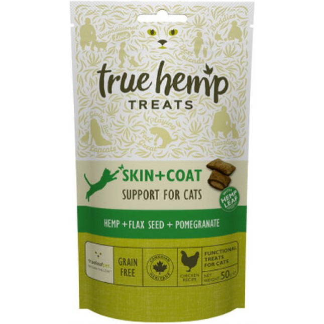 True leaf pet true hemp cat λιχουδιά για δέρμα&τρίχωμα 50gr