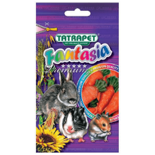 Tatrapet fantasia premium σνακ για τρωκτικά με καρότα 60gr