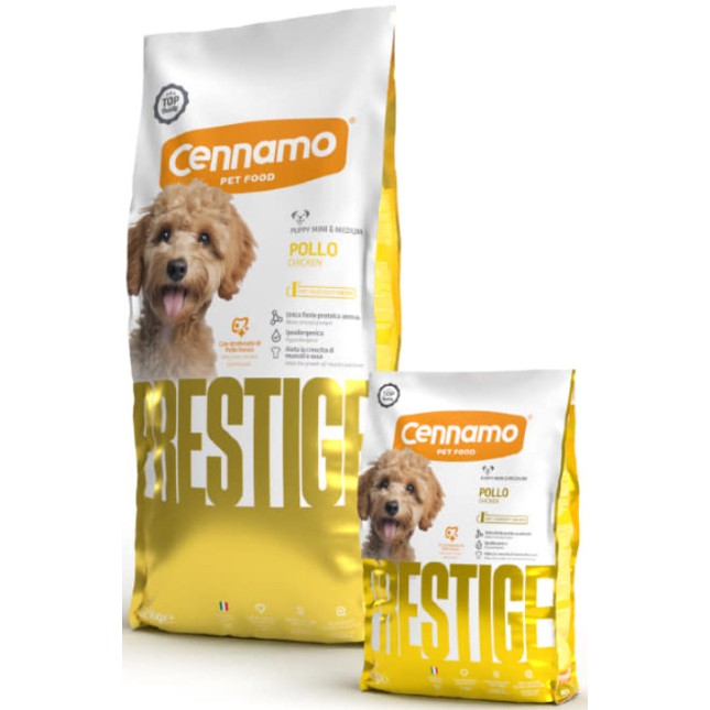 Cennamo prestige μονοπρωτεϊνική τροφή με κοτόπουλο για μικρά & μεσαία κουτάβια Cennamo prestige μονοπρωτεϊνική τροφή με κοτόπουλο για μικρά & μεσαία κουτάβια