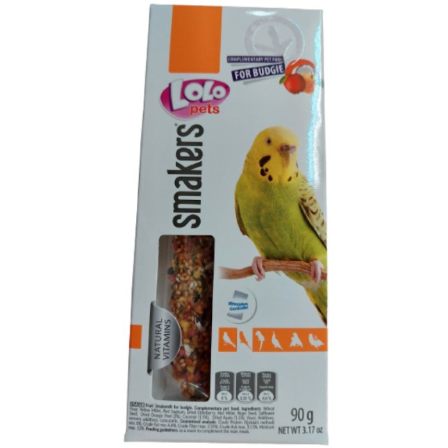 Lolo pets smakers παπαγαλάκι με φρούτα 90gr Lolo pets smakers παπαγαλάκι με φρούτα 90gr