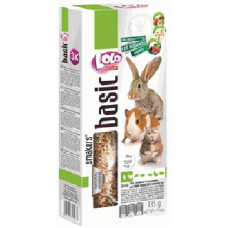 Lolo pets stick για τρωκτικά με τροπικά φροούτα ξηρούς καρπούς & πόπ κορν(3τεμ,)